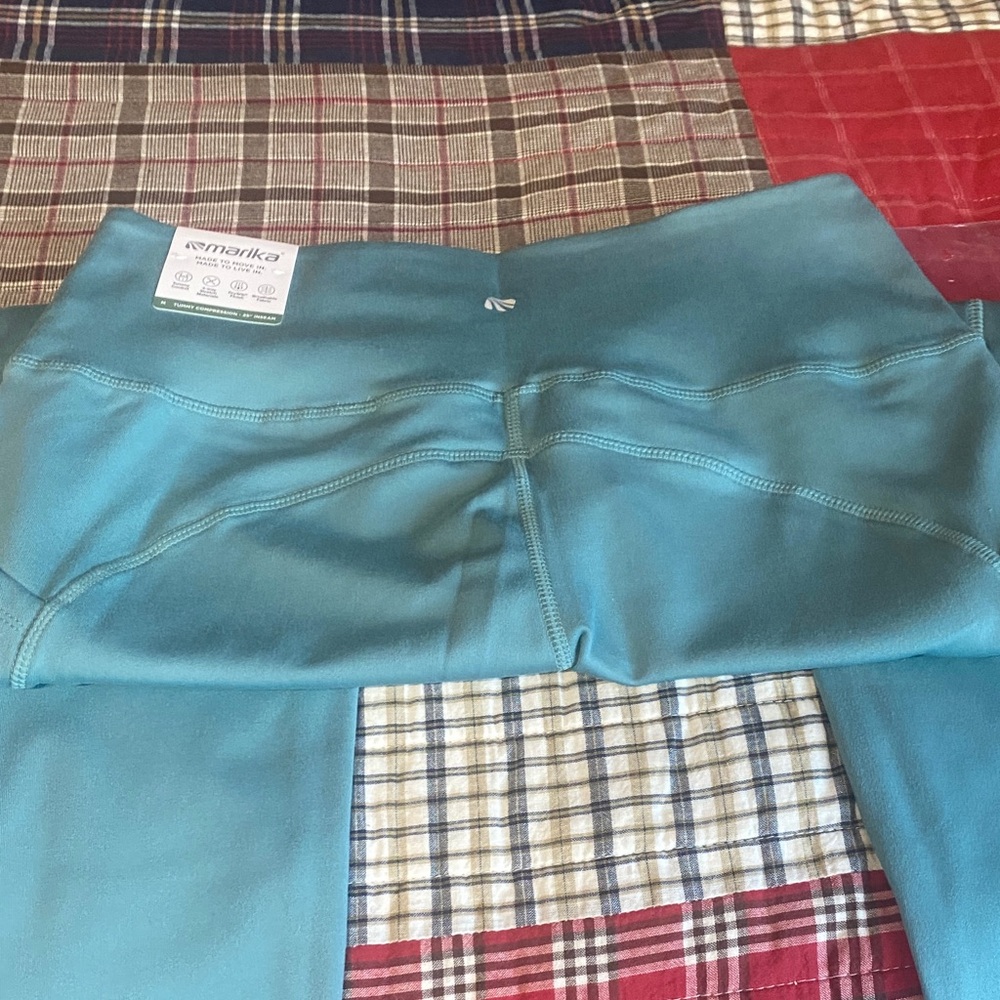 Marika Teal Athletic Leggings med - Picture 7 of 10